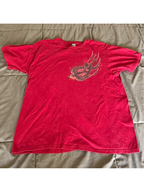 shirt.woot Men’s Red Graphic Print Crew Neck Short Sleeve T-Shirt Size L